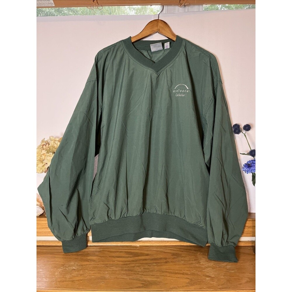 Vintage Munsingwear Men’s Green Airtouch Cellular Pullover L